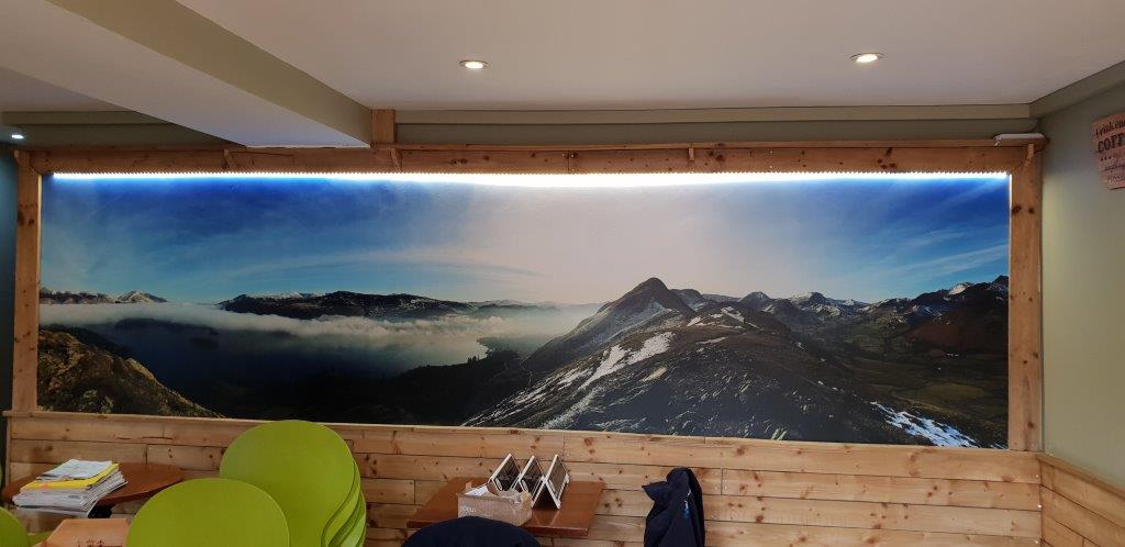 Freshers cafe Ambleside - new window and feature picture lighting