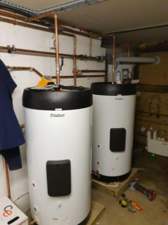 Installation of 2 x New 35Kw Vaillent Boilers with Vaillent cylinders